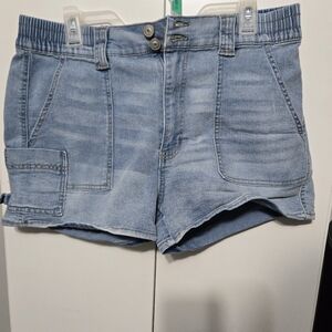 No Boundaries Light Blue Denim Shorts